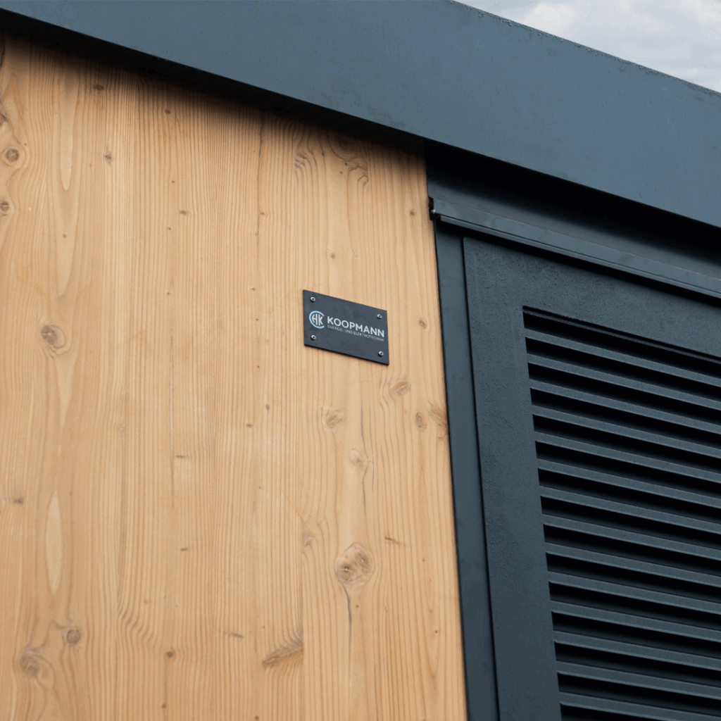 Detail Netzstation in Holzbauweise